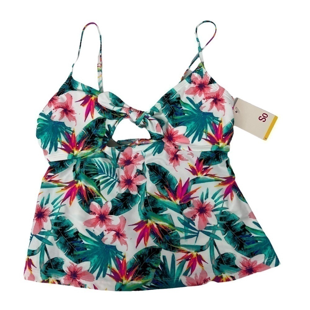 NWT SO by Kohl’s Women’s Tankini Swim Top Sz Small